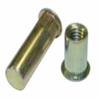 CF-AELS8-8125-3.8B AELS8-8125-3.8B, Rivetnut Insert, M8x1.25 ISO-5H (0.70-3.81mm Grip) Round Body Splined, Large Flan